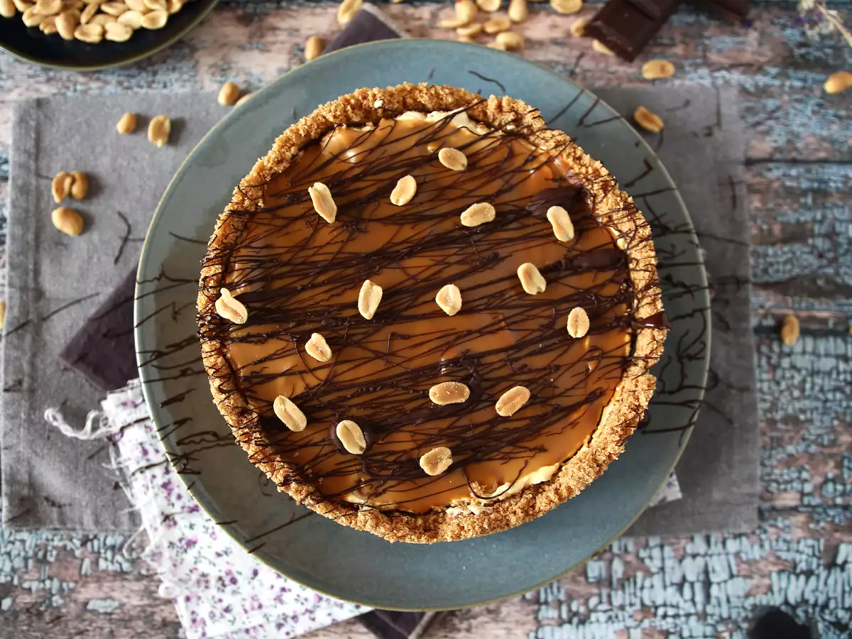 Extra-finom Snickers-stílusú sajttorta - fotó 4