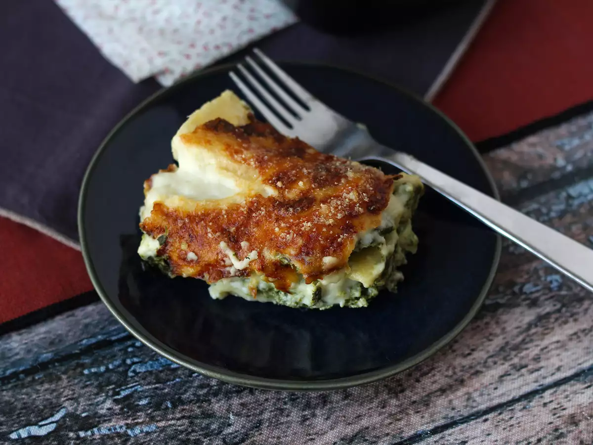 Extra olvadó ricotta és spenótos lasagne - fotó 4