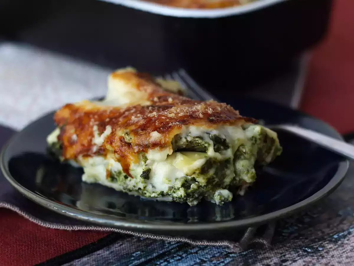 Extra olvadó ricotta és spenótos lasagne - fotó 7
