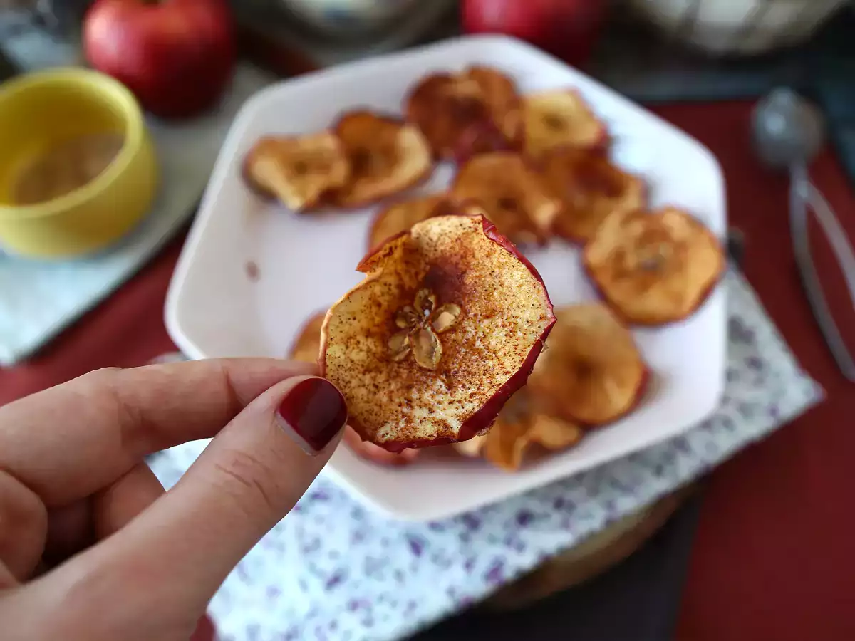 Fahéjas alma chips Air Fryerrel - fotó 6