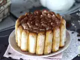 Finom tiramisu-stílusú charlotte tojás nélkül, fotó 1