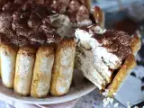 Finom tiramisu-stílusú charlotte tojás nélkül, fotó 3