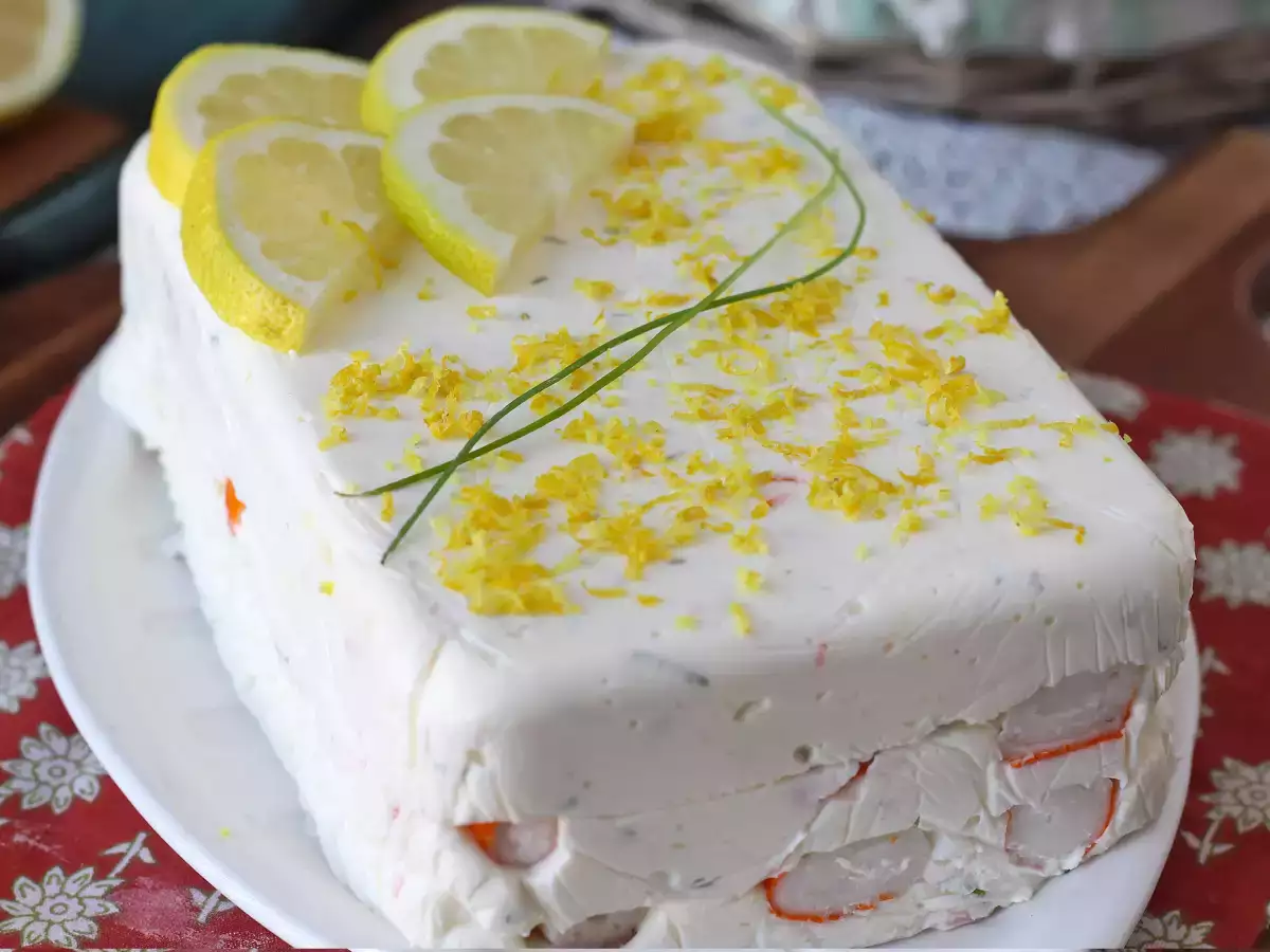 Főzés nélküli surimi-terrine: egyszerű, hideg előétel, tökéletes a nyári időszakra - fotó 5