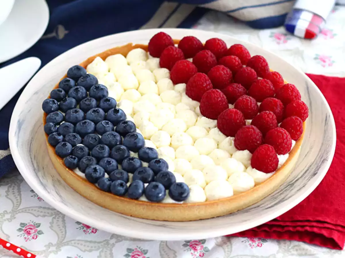 Franciaország kék fehér piros torta - fotó 2