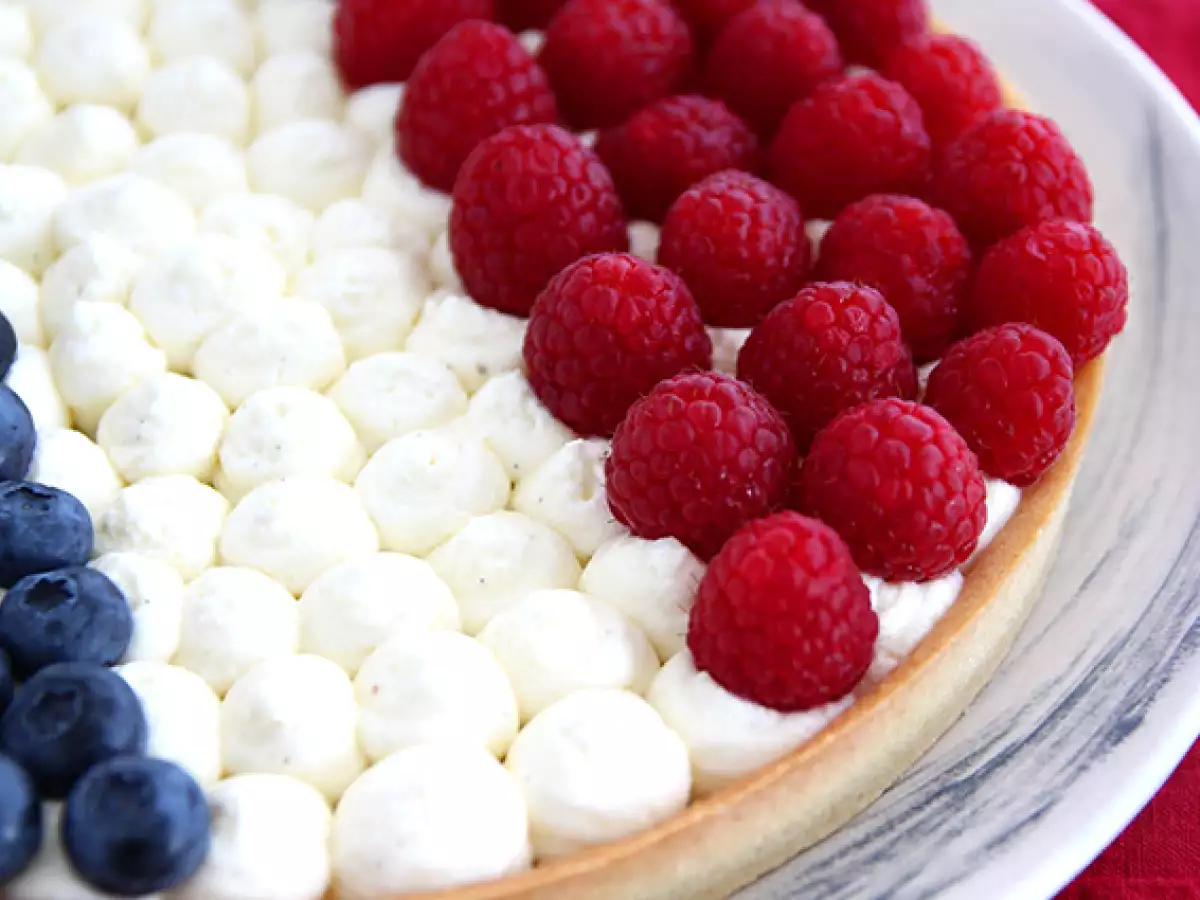 Franciaország kék fehér piros torta - fotó 3