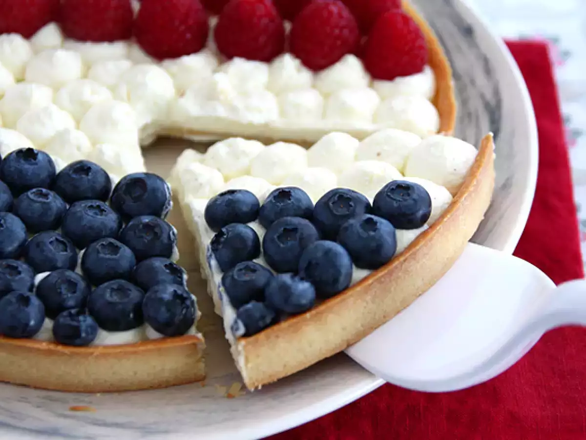 Franciaország kék fehér piros torta - fotó 4