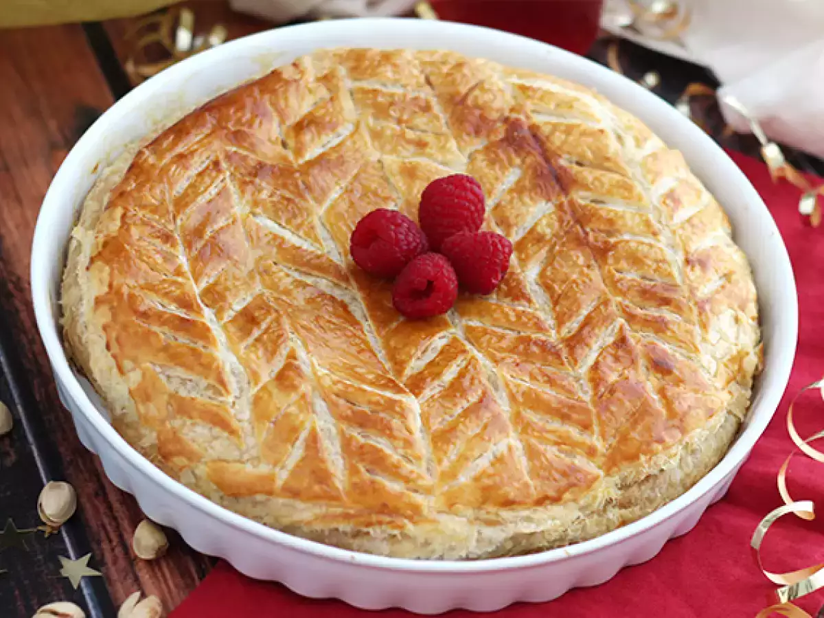 Frangipane málna pisztácia galette des rois - fotó 4