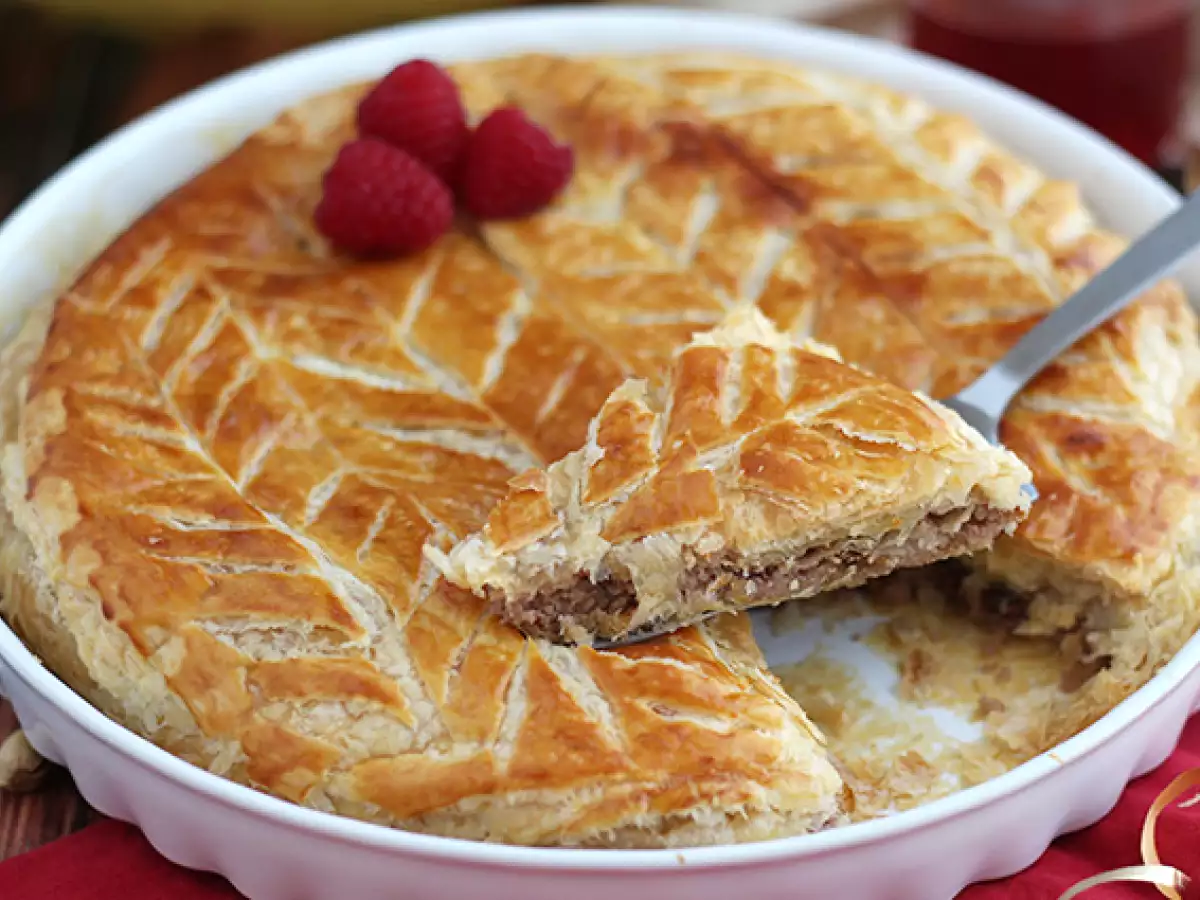 Frangipane málna pisztácia galette des rois - fotó 5