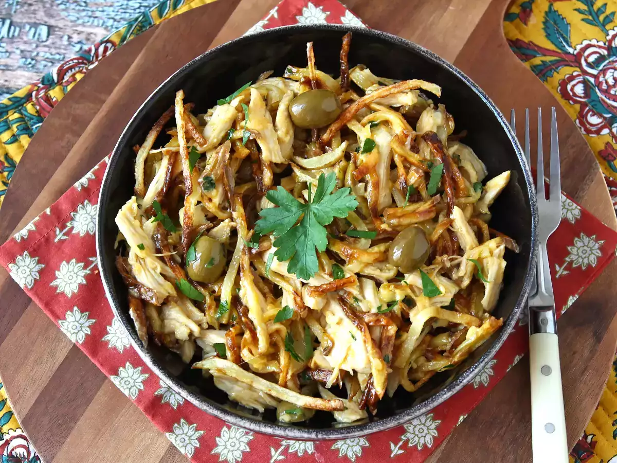 Frango à Brás: a tökéletes portugál étel a maradék csirkehús felhasználásához - fotó 4