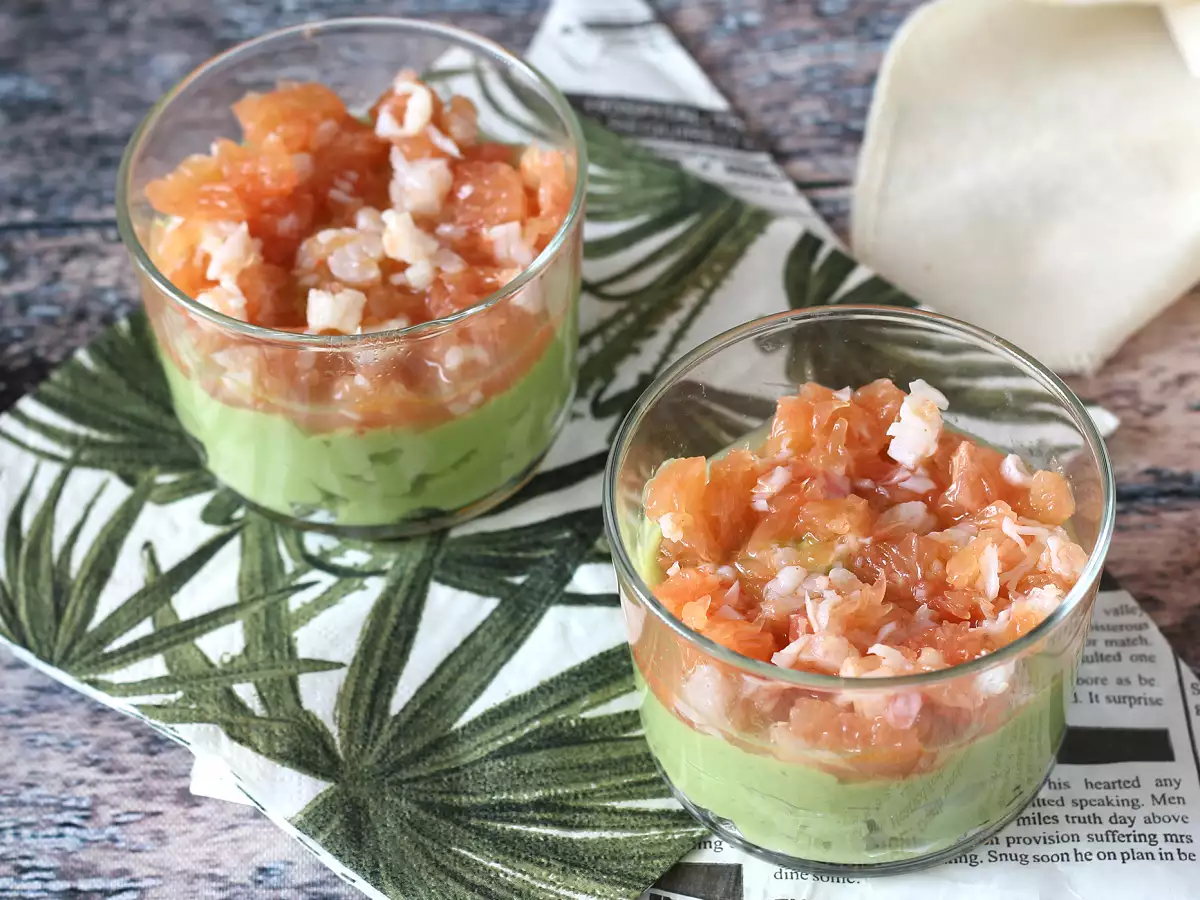 Friss avokádó, garnélarák és grapefruit verrines! - fotó 4