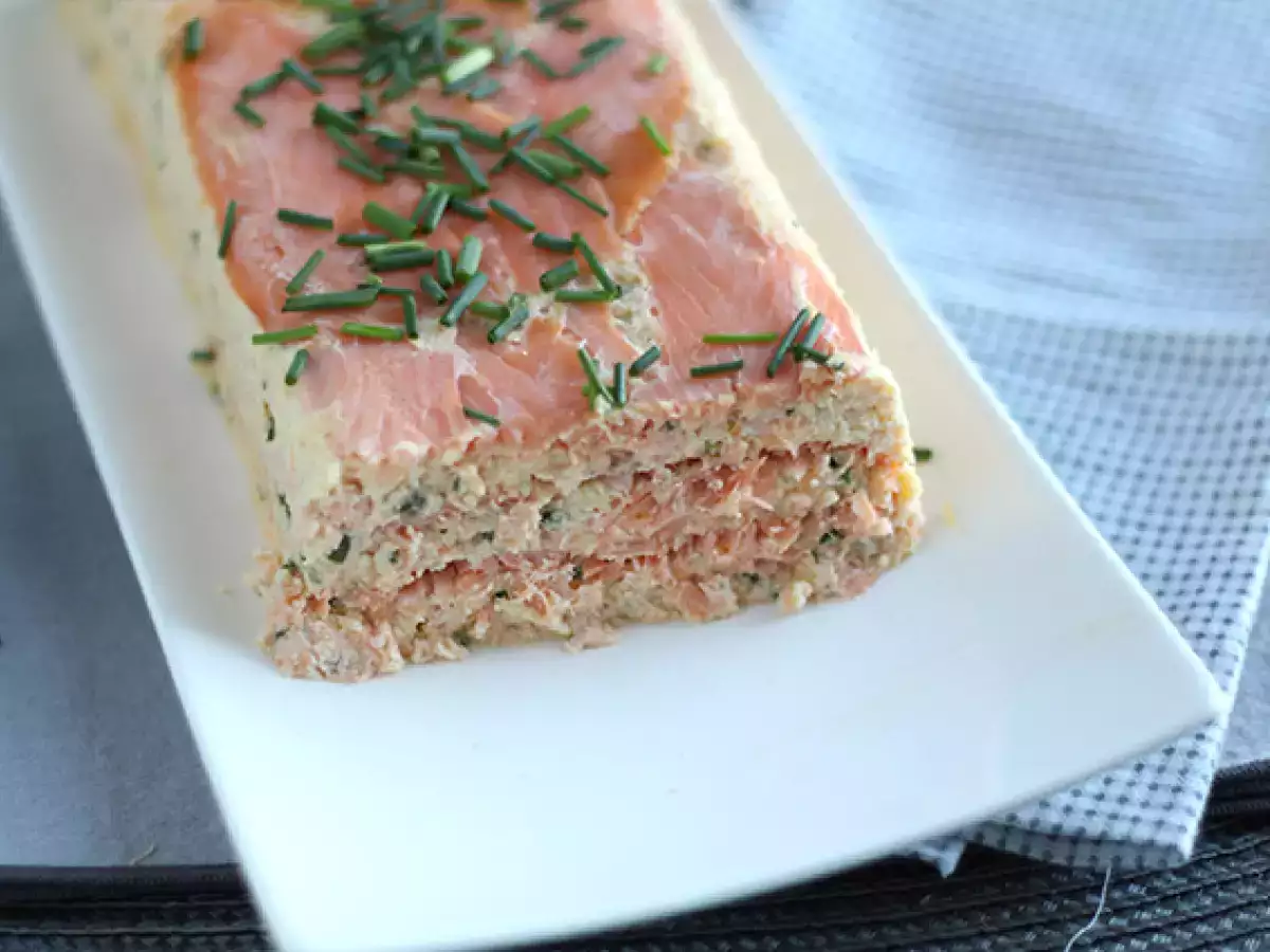 Friss lazac és füstölt lazac terrine - fotó 4