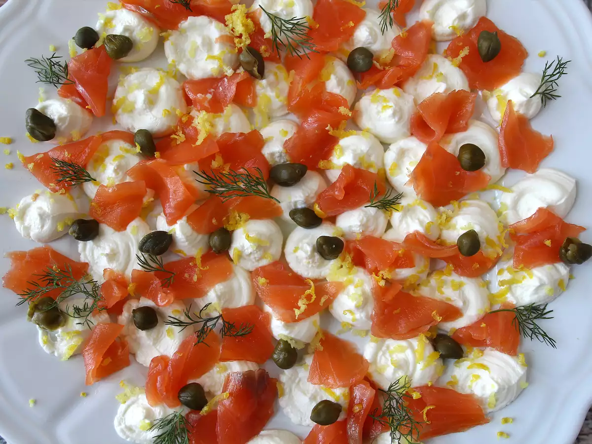 Füstölt lazac aperitif kenhető - fotó 6