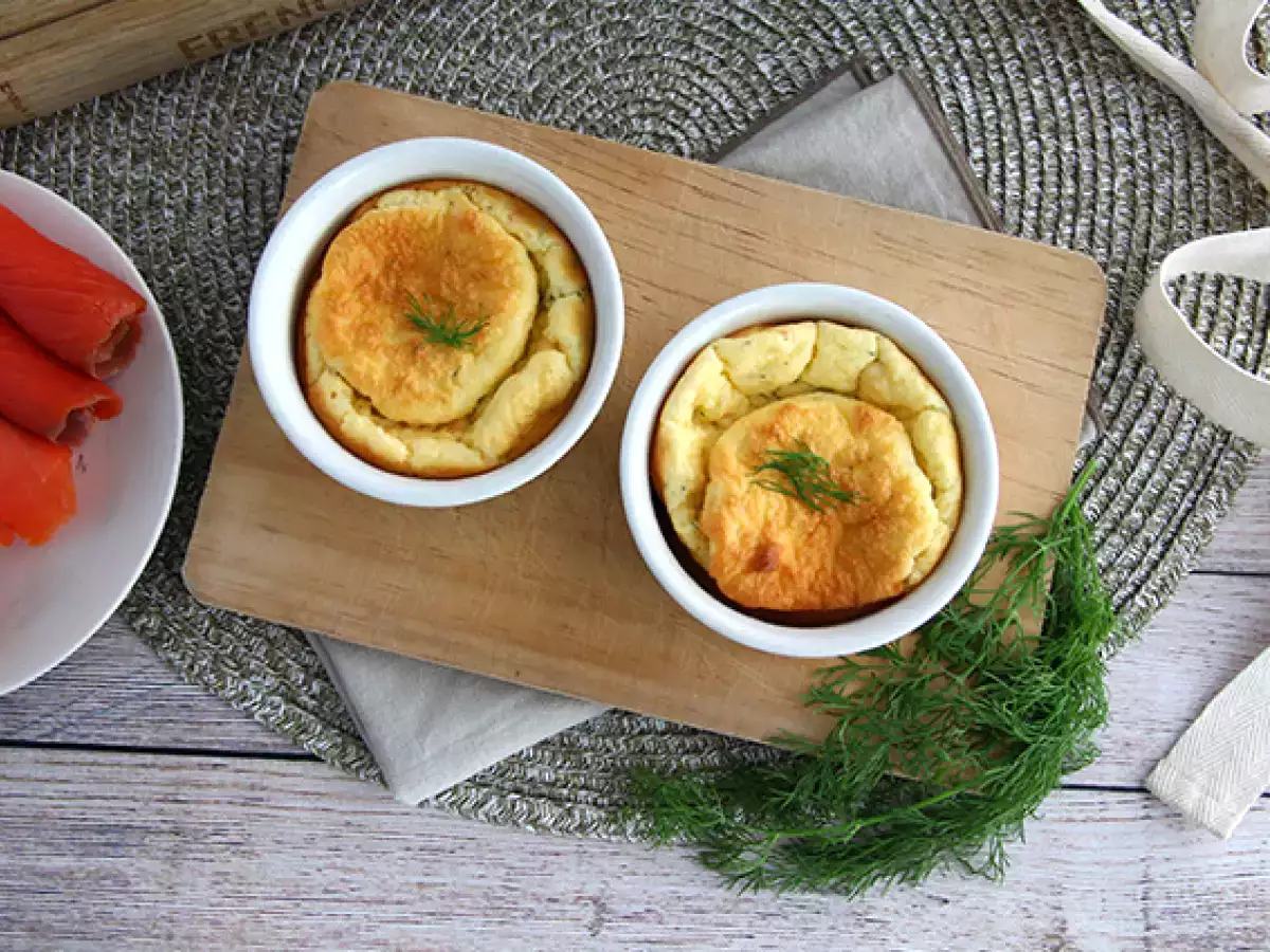 Füstölt lazac és fromage frais szuflé - fotó 3