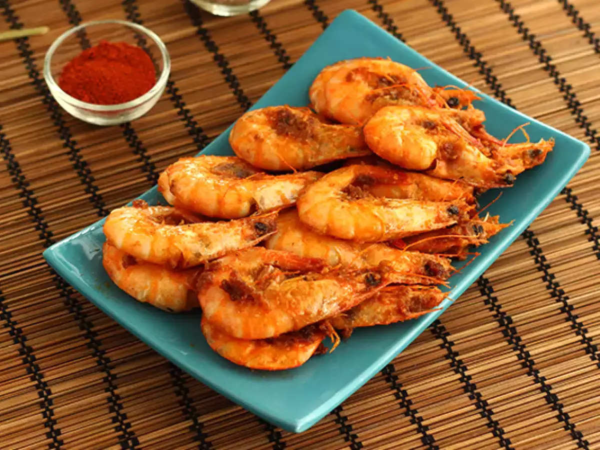 Garnélarák flambírozott whiskyben, a recept részletesen - fotó 2