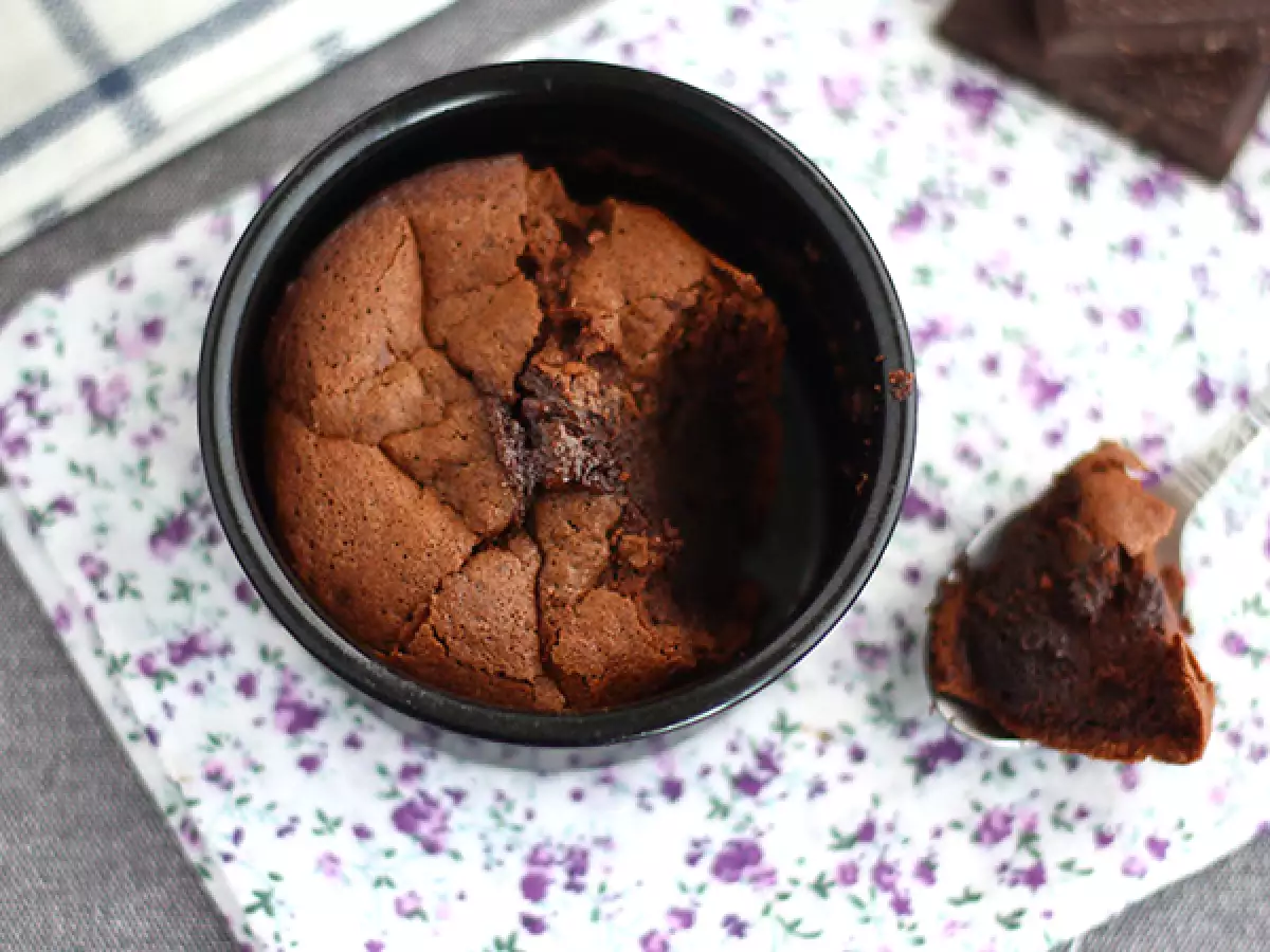 Gluténmentes csokoládé fondant