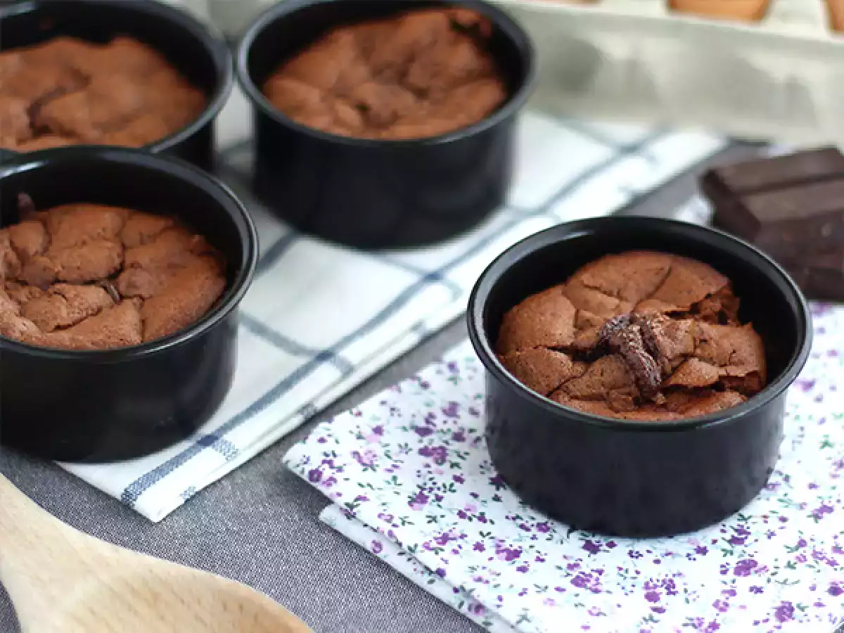 Gluténmentes csokoládé fondant - fotó 2