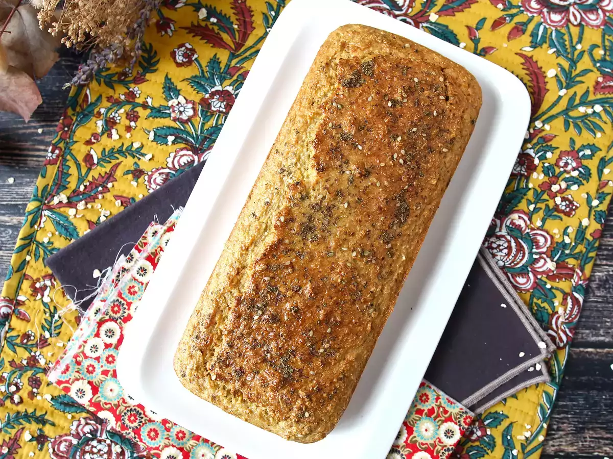 Gluténmentes zabpelyhes kenyér joghurttal és tojással: fehérjedús, egészséges és könnyen elkészíthető recept - fotó 4