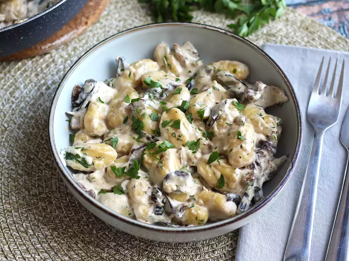 Gnocchi gombával, ízletes és egyszerű első fogás - fotó 4