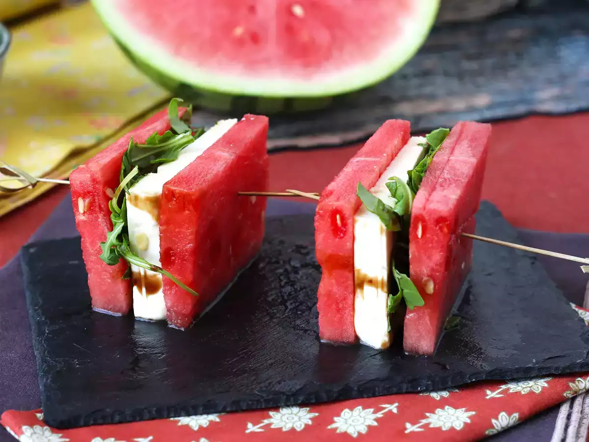 Görögdinnye-feta-rakéta szendvics, a legfrissebb vírusos recept a nyárra! - fotó 4