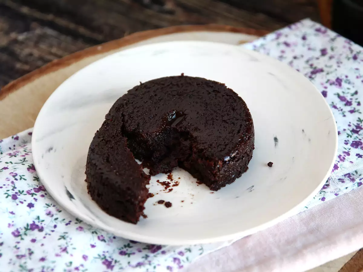 Gourmet csokoládé fondant hozzáadott cukor nélkül!