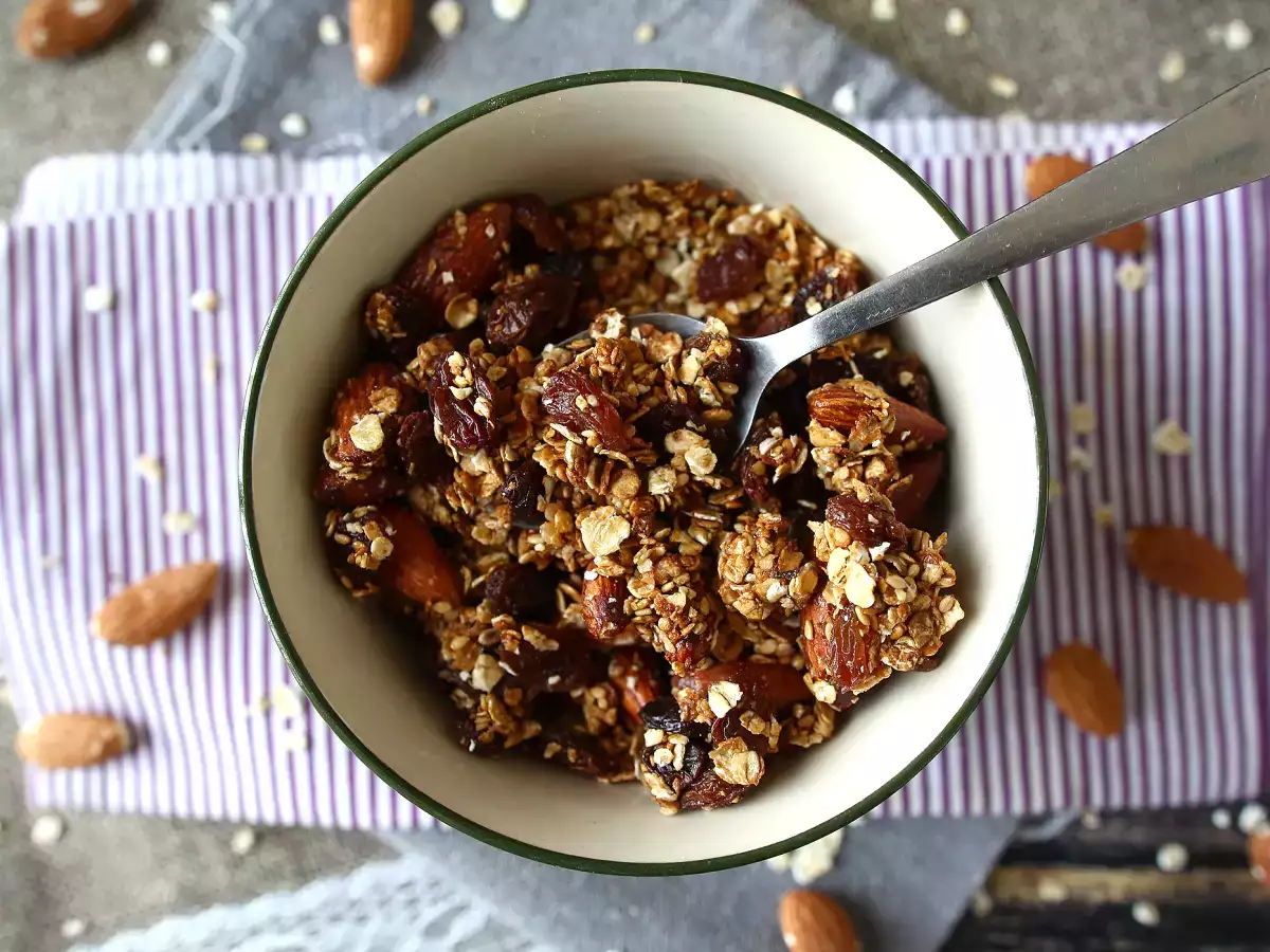 Granola expressz airfryerrel, hogy ropogós legyen a reggeli - fotó 4