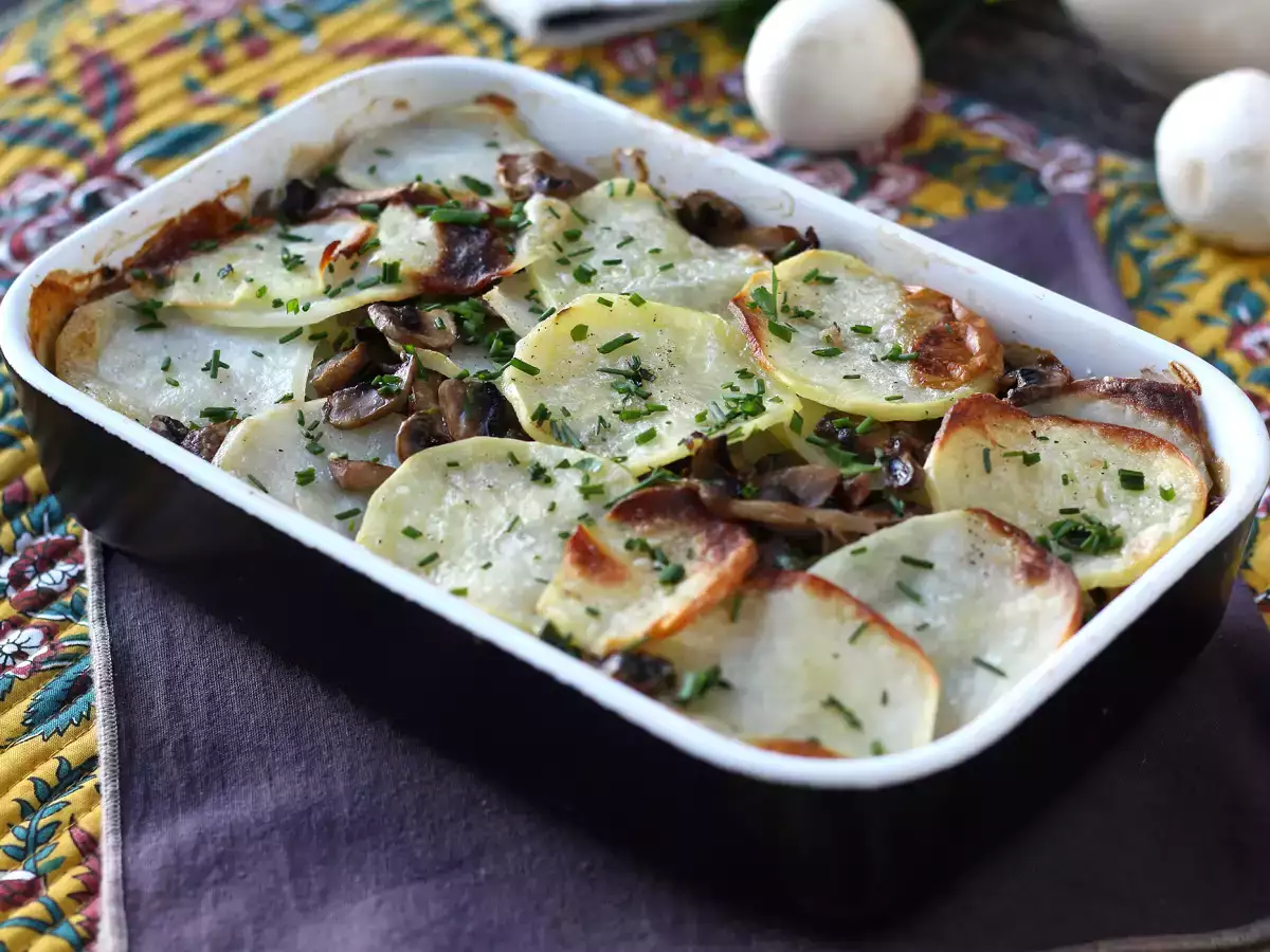 Gratin burgonya gombával - fotó 6
