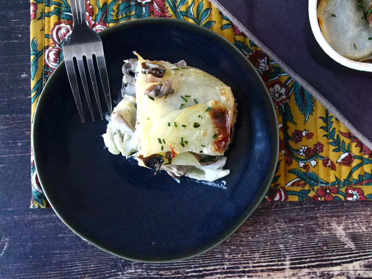 Gratin burgonya gombával - fotó 7