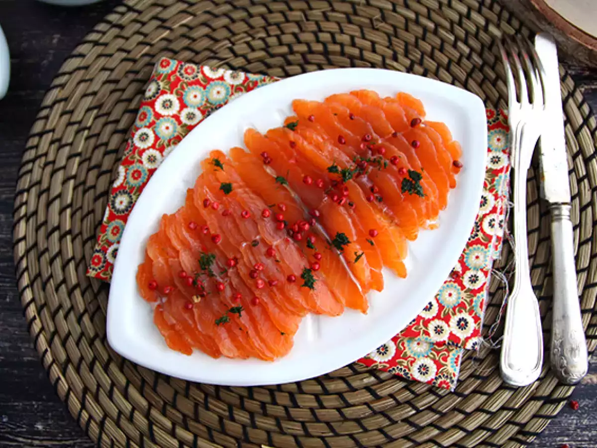 Gravlax, a svéd módra pácolt lazac - fotó 3