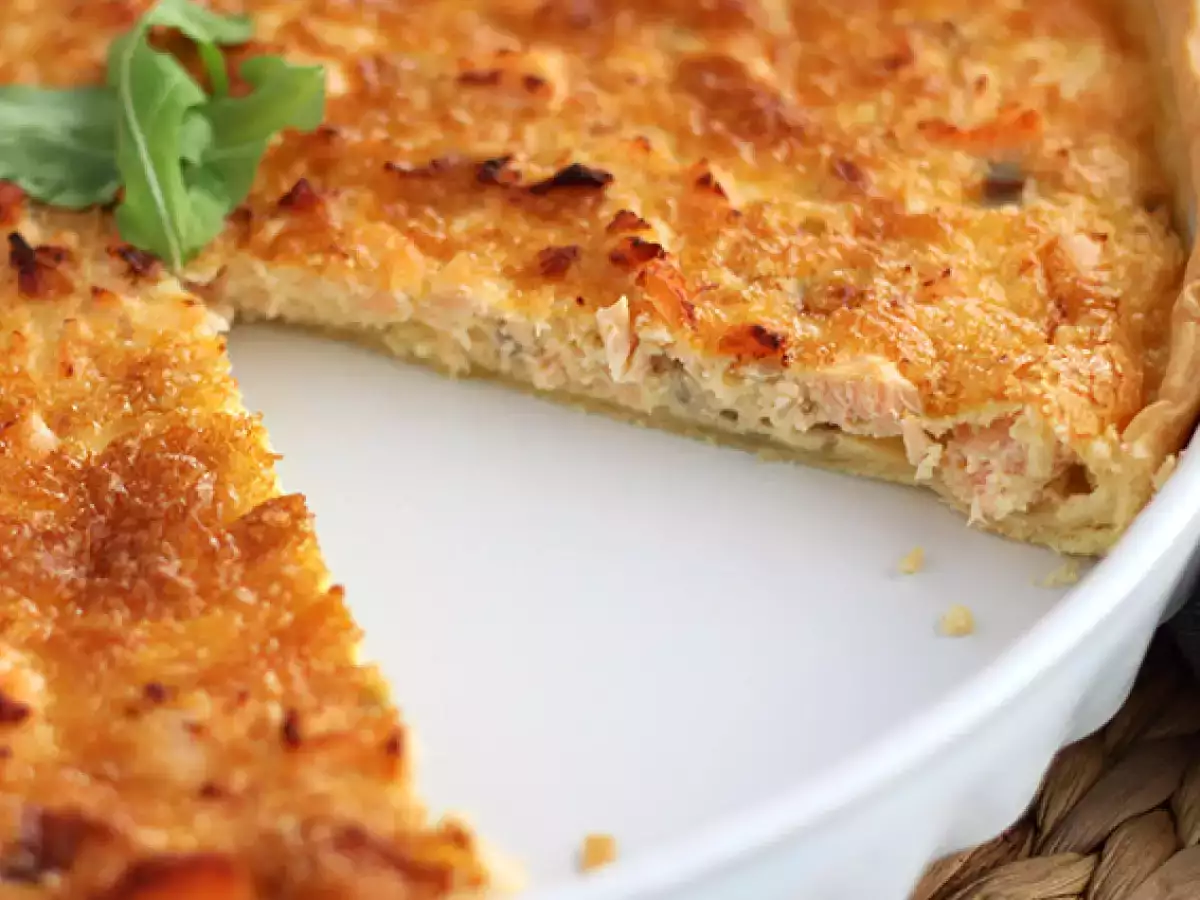 Gyors és egyszerű lazacos quiche - fotó 3