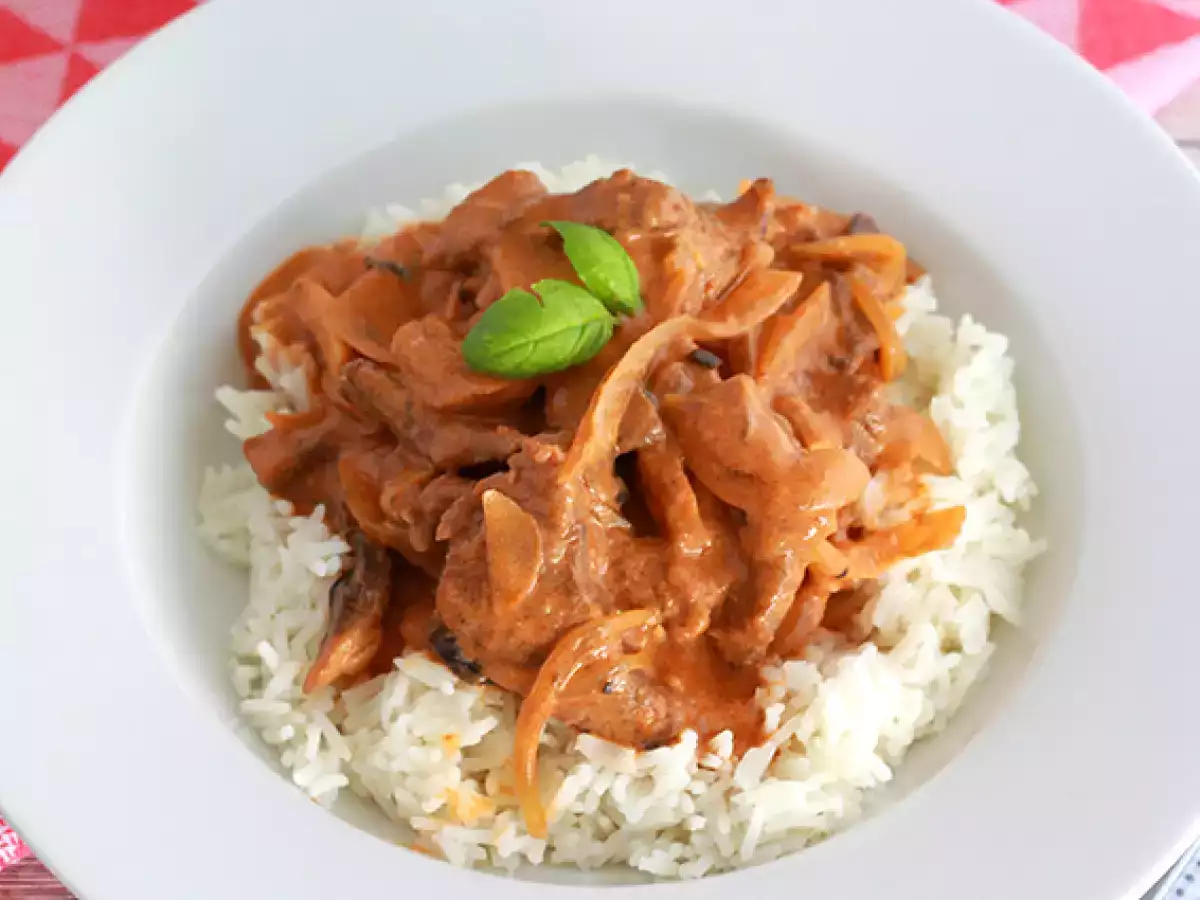 Gyors és egyszerű marhahús Stroganoff - fotó 2