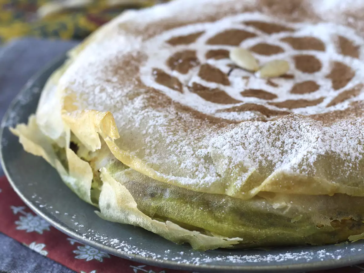 Hagyományos marokkói tészta téglatésztával, csirkével és fűszerekkel - fotó 4