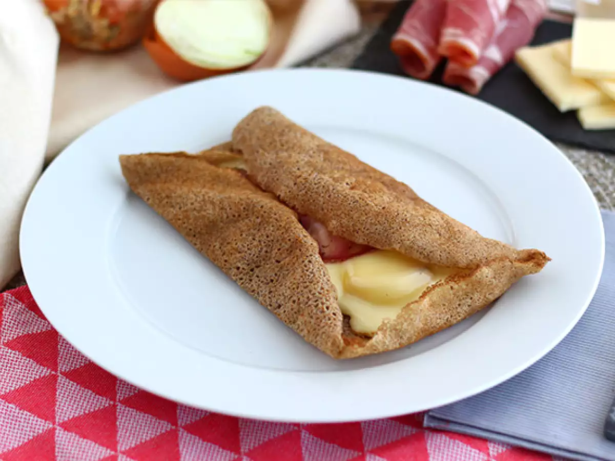 Hajdina galette raclette sajttal