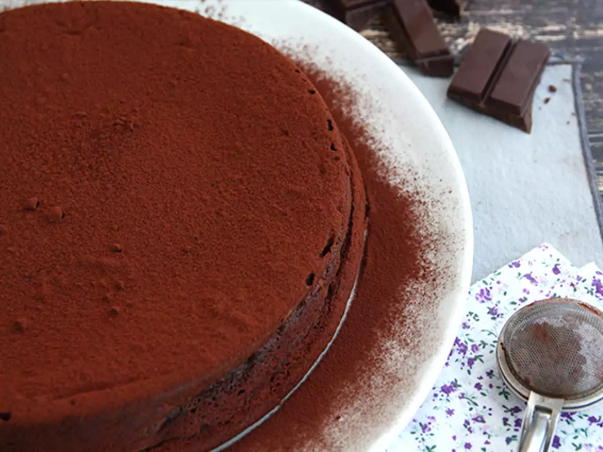 Házi csokoládé mousse torta - fotó 3