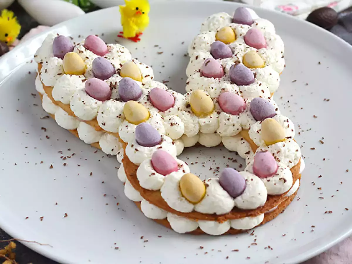 Húsvéti tojás nyuszi torta - fotó 3