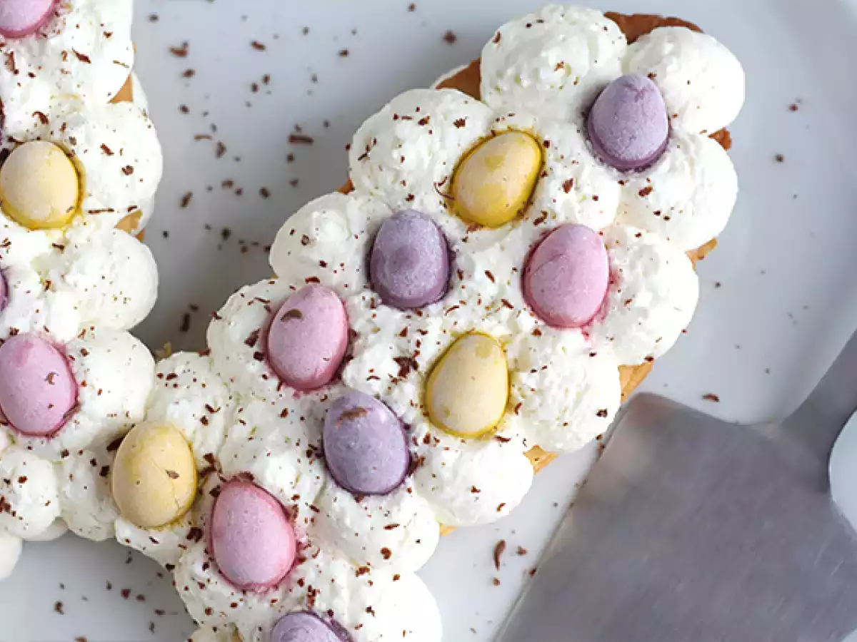 Húsvéti tojás nyuszi torta - fotó 4