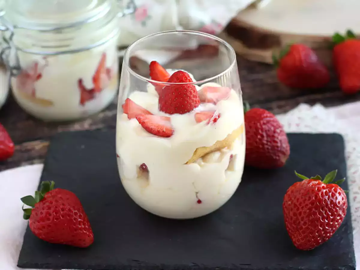 Hűtött eper tiramisu verrines - fotó 4