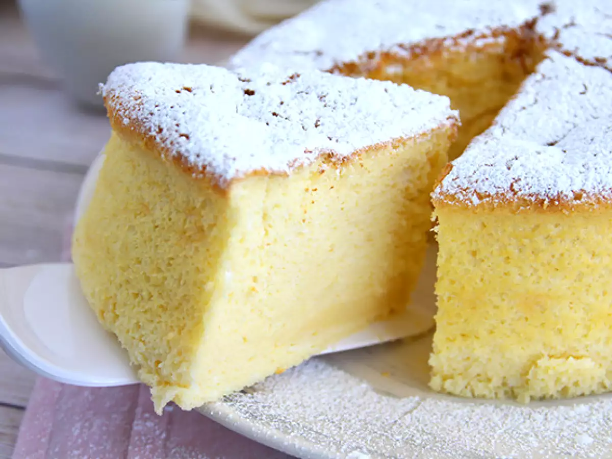 Japán sajttorta (könnyű és légies) - fotó 3