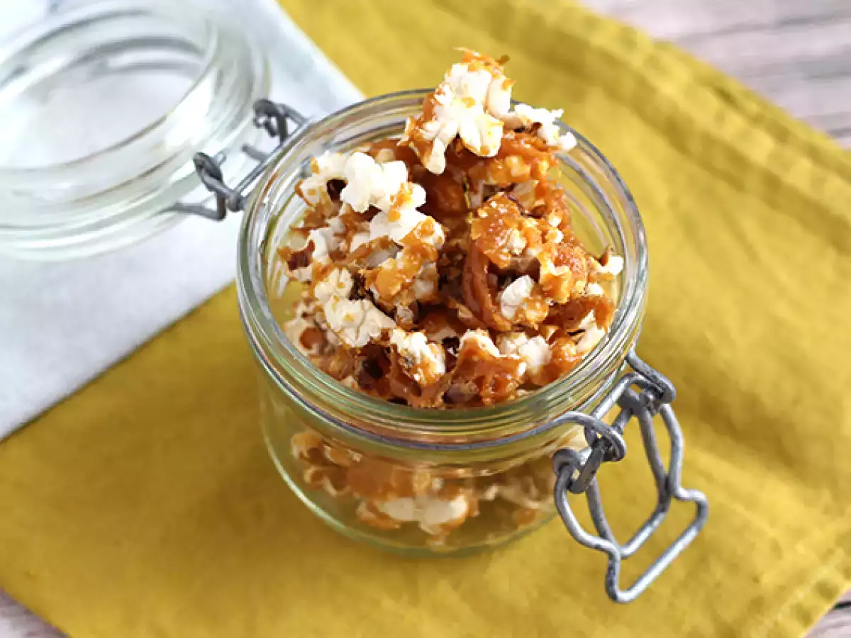 Karamellás popcorn - fotó 3