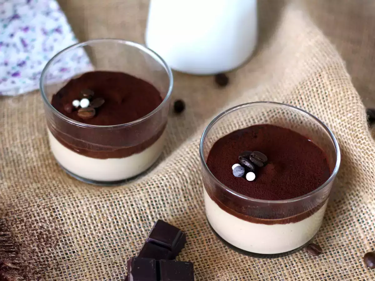 Kávés puding ganache-val és kakaóval - fotó 3