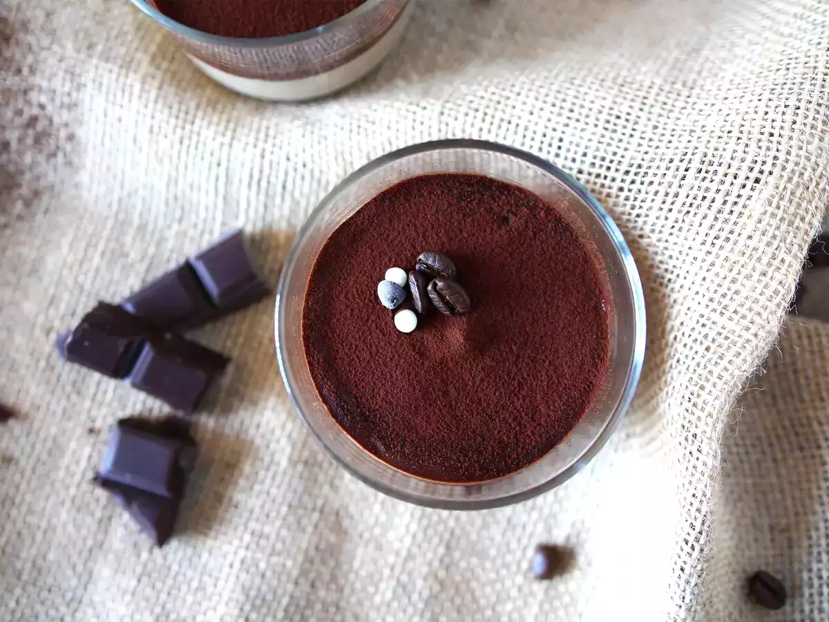 Kávés puding ganache-val és kakaóval - fotó 4