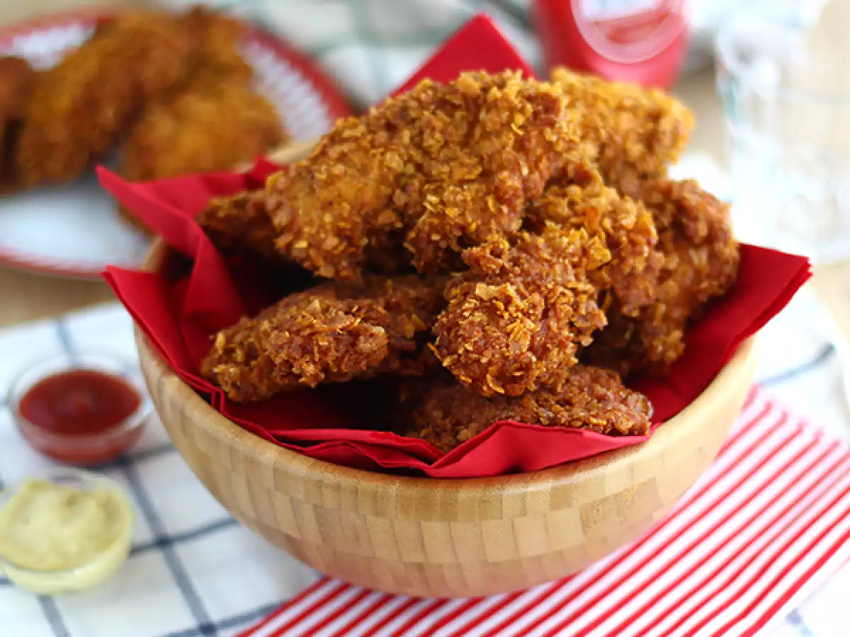 KFC-stílusú ropogós csirkefalatkák - fotó 2