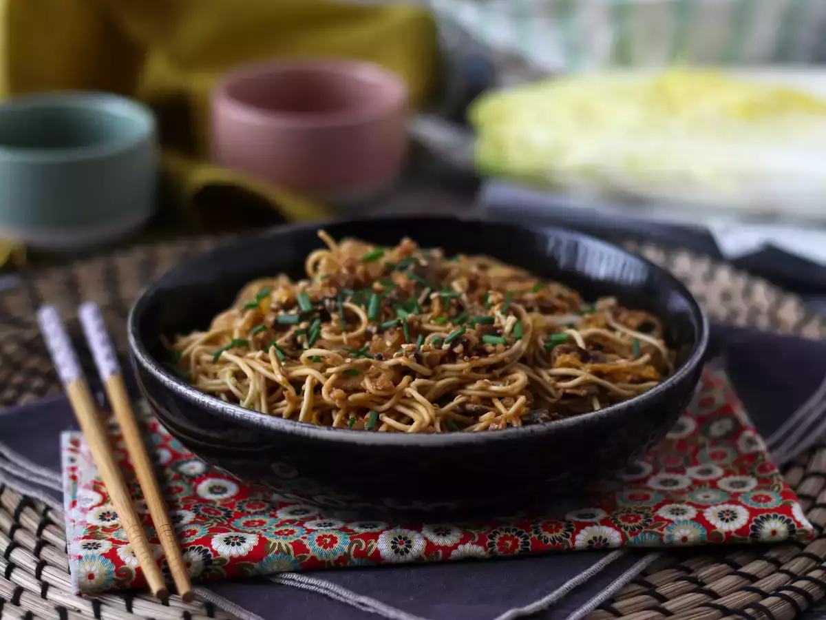 Kínai tészta wok (zöldség és texturált szójafehérje) - fotó 4