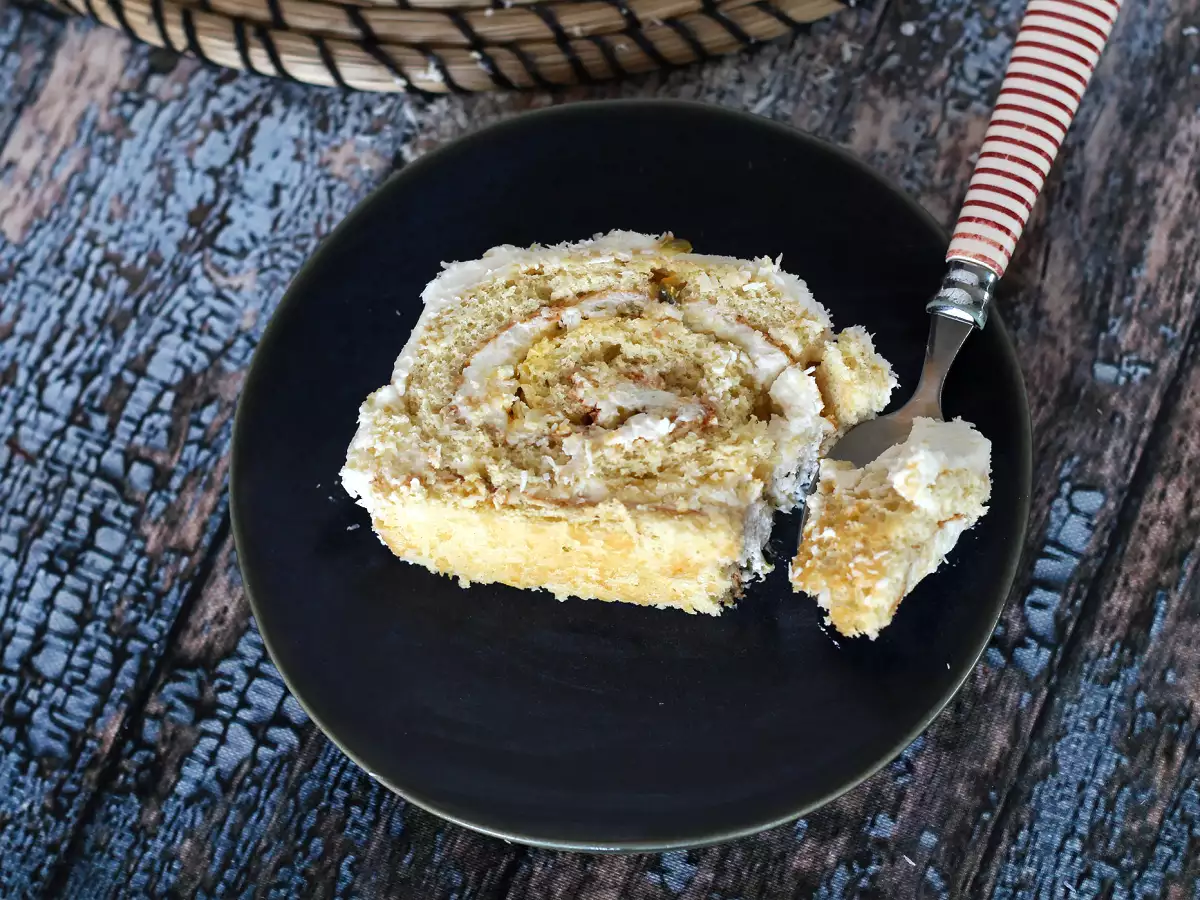 Kókuszos maracuja tekercs, tökéletes Yule lognak - fotó 5