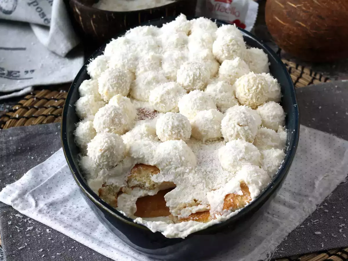 Kókuszos tiramisu Raffaellóval - fotó 6