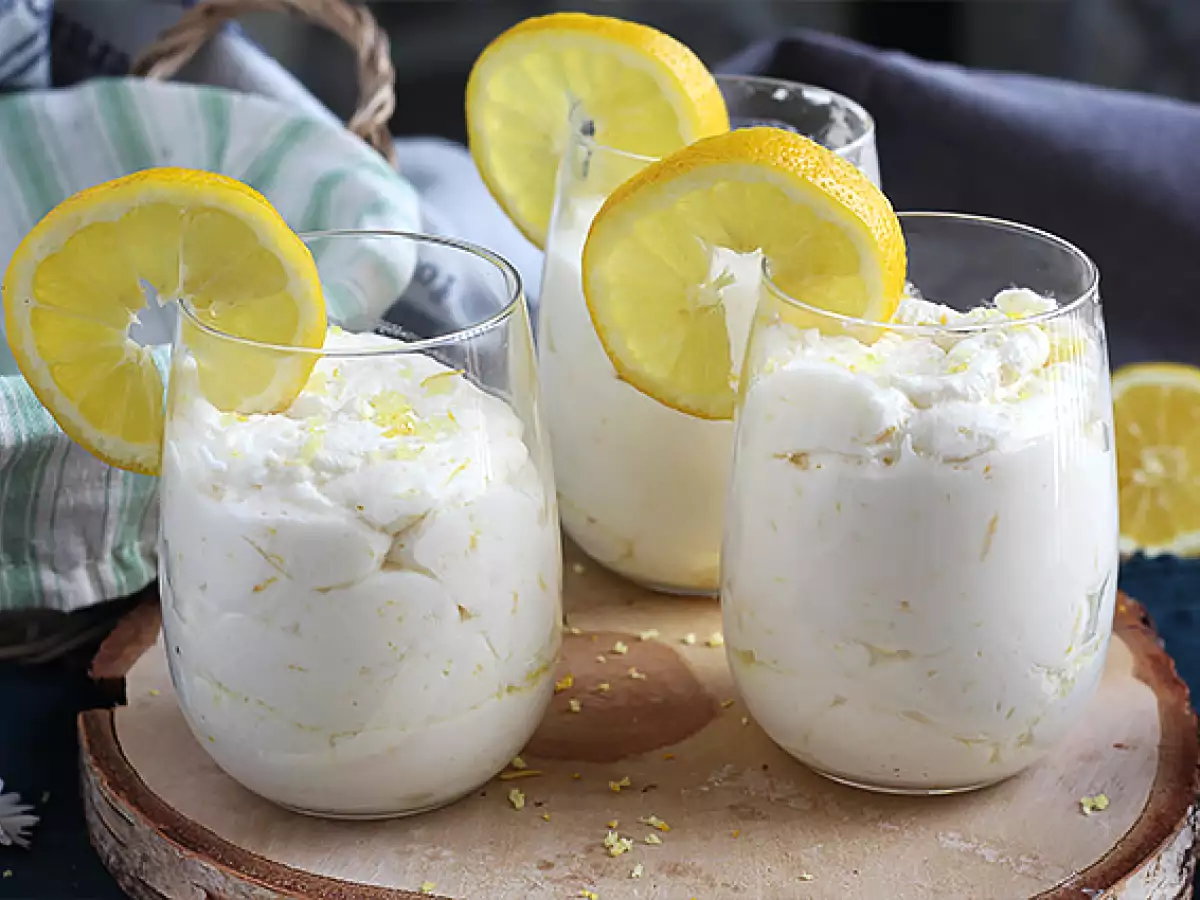 Könnyű citromos mousse