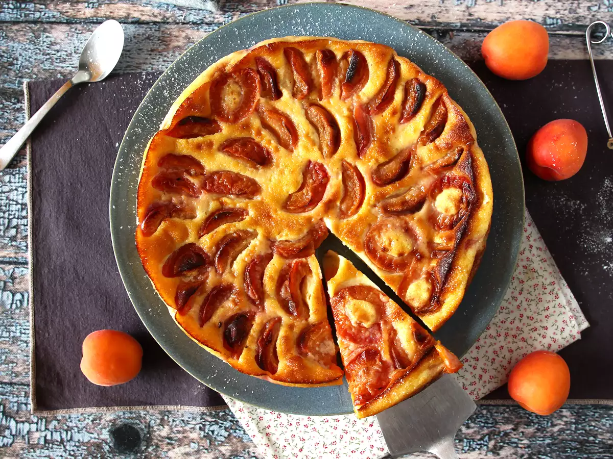 Könnyű sárgabarack clafoutis - fotó 2