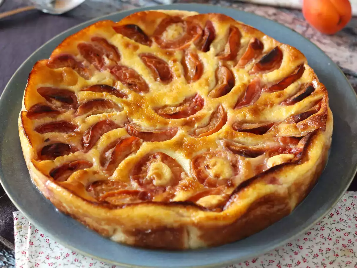 Könnyű sárgabarack clafoutis - fotó 5