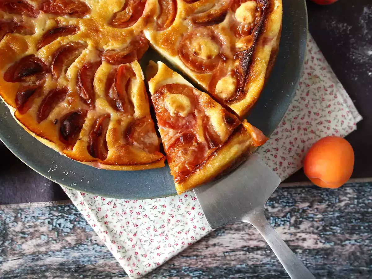 Könnyű sárgabarack clafoutis - fotó 6