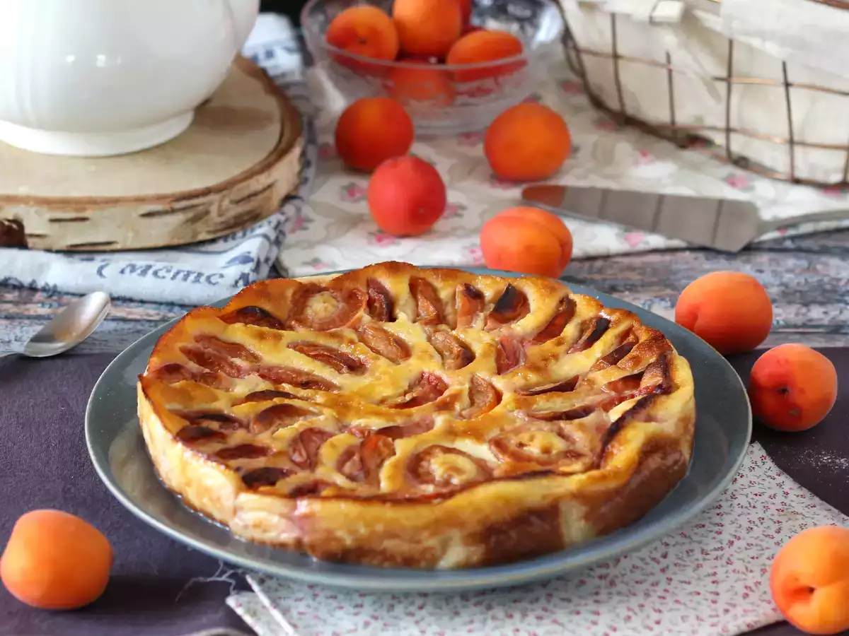 Könnyű sárgabarack clafoutis - fotó 7