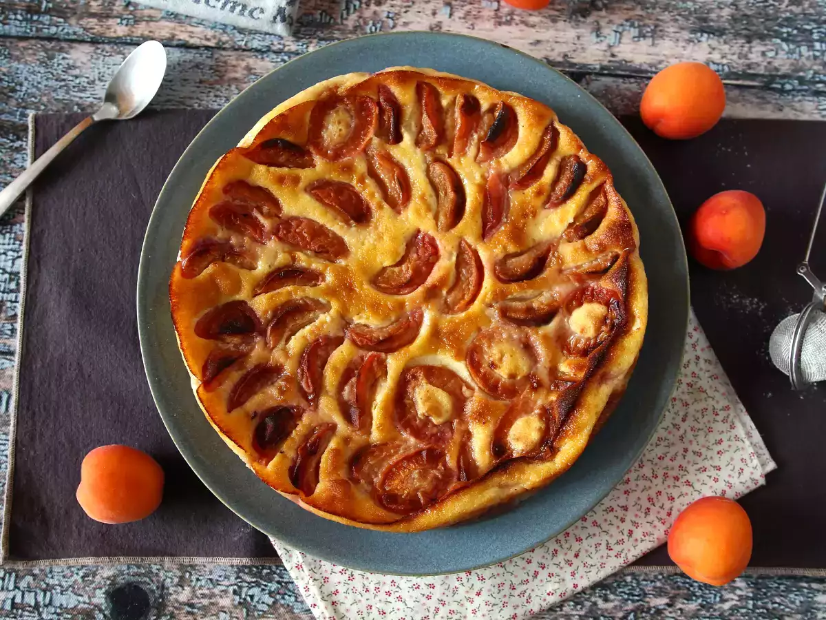 Könnyű sárgabarack clafoutis - fotó 8